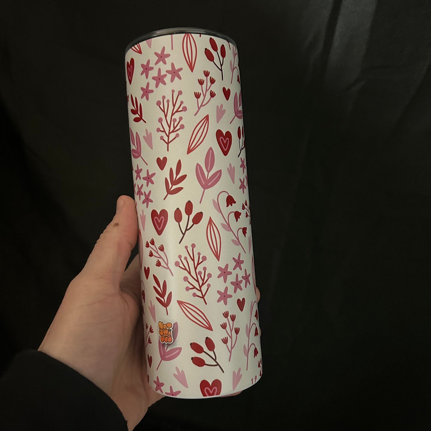 Valentines Flowers 20oz Stainless Steel Tumbler