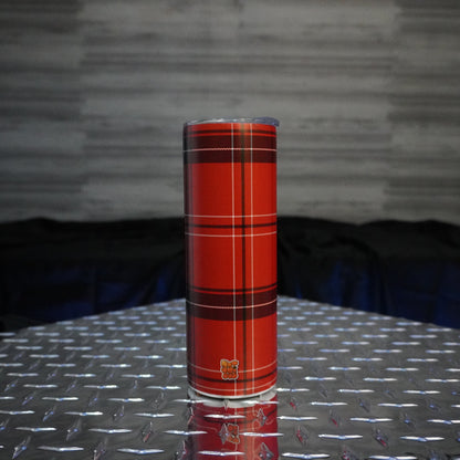Red Plaid 20oz. Stainless Steel Tumbler