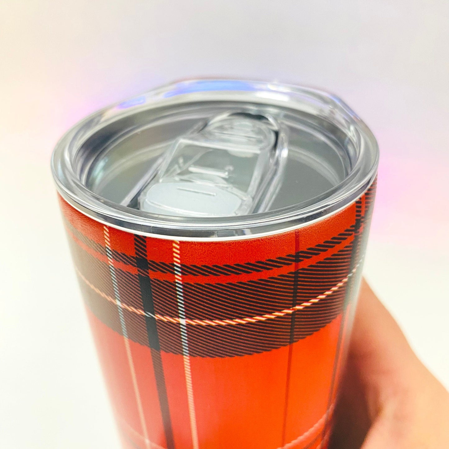 Red Plaid 20oz. Stainless Steel Tumbler